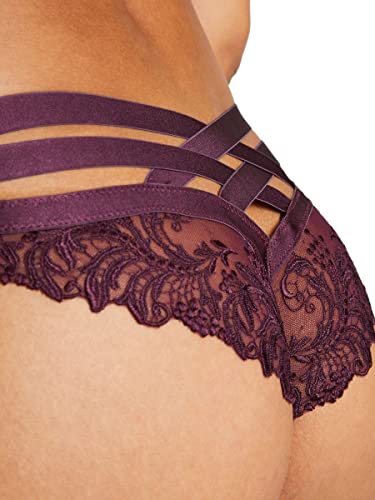 Aubade Femme Passion Embroidered Mini Brief in Wineberry #TOP21