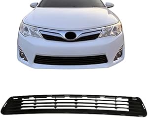 JustDrivably Replacement Parts Front Lower Bumper Grill Grille Compatible With Toyota Camry 2012 2013 2014 ( L LE XLE Hybrid LE Hybrid XLE Hybrid SE )