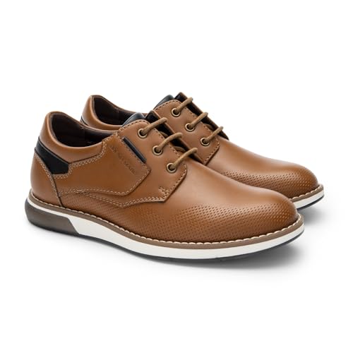 Bruno Marc Boy's Casual Dress Oxford Sneaker,Brown,13 Little Kid by Bruno Marc - Used condition - Image 6
