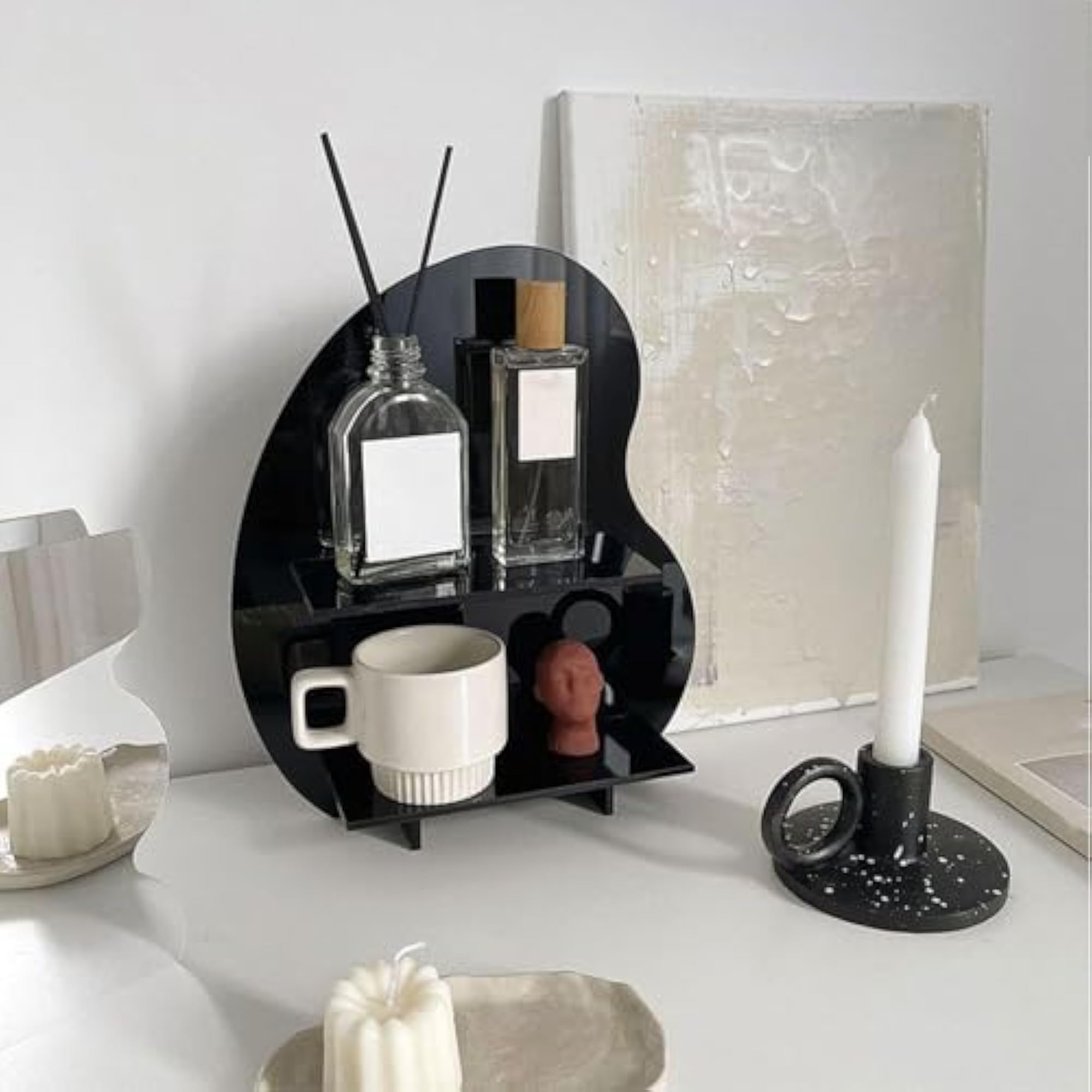Acrylic Storage Rack Organization Skincare Shelf