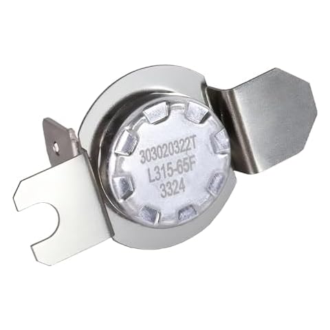 WE4M137 Dryer High Limit Thermostat for GE, Hotpoint, Kenmore Replaces WE4M457, WE3M20, WE04X25197, WE04X25194, WE04M0137, WE03M0026, PS267900, EAP267900- Temperature Rated L315-65F Cover