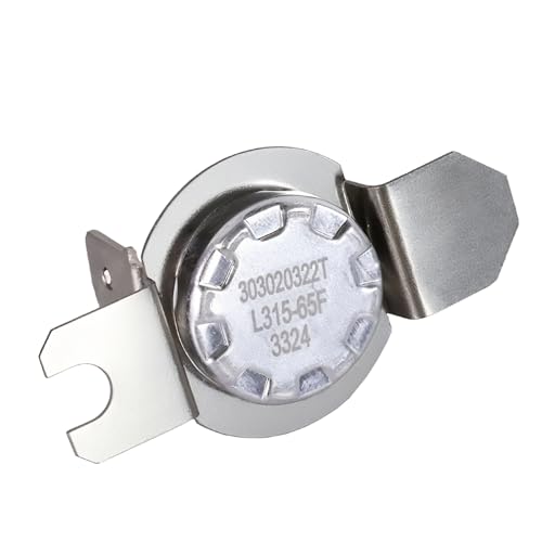 WE4M137 Dryer High Limit Thermostat for GE, Hotpoint, Kenmore Replaces WE4M457, WE3M20, WE04X25197, WE04X25194, WE04M0137, WE03M0026, PS267900, EAP267900- Temperature Rated L315-65F
