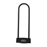 GYZOUKA 4 Digit Combination Padlock Anti Theft Bike Lock Keyless Combo U Lock for Road Mountain Bike Electric Scooter