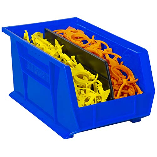Akro-Mils 40245 Plastic Length Dividers for AkroBins Stackable Storage Bins Models 30240, 30245, Custom Storage Inserts for Tools, Crafts & Supplies, 6-Pack, Black by Akro-Mils - Image 2
