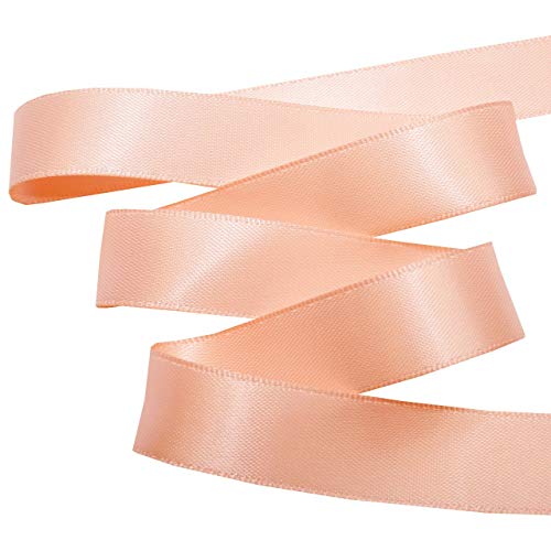 Image of Morex Ribbon 08816 /50-203 Double Face Satin Ribbon, 3 /8 inchx 50 Yd, Moonstone