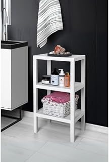 3 Katlı Beyaz Raf Kitaplık & Banyo Düzenleyicisi 73,5 cm