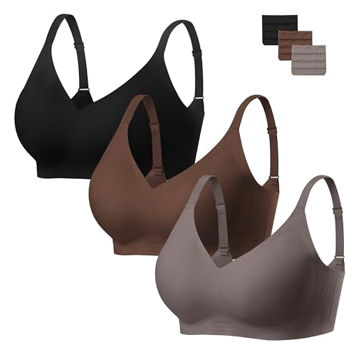 Image of habibee Jelly Bra for Women No Underwire Comfort Seamless Bras Push Up Wireless Bras Full Coverage Bralettes