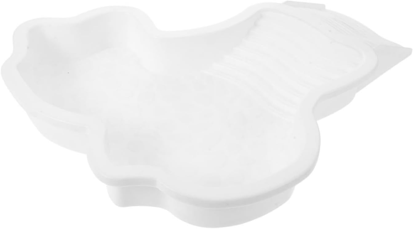 Plastic Tortoise Water Bowl with Ramp for Reptiles and Lizards, Effortless Cleaning, Supports Healthy Growth, Modern Look Reptile Bathing Pool for Home Decor and Terrarium