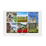 artboxONE Metall-Poster 20x30 cm Natur Die Eifel - Kollage 
