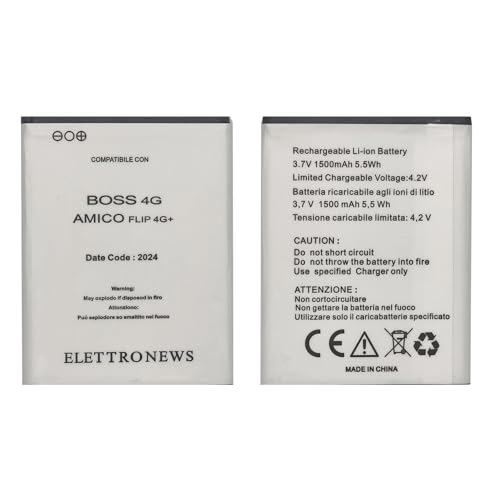 Vvuilsty BOSS 4G - Batteria di ricambio per BRONDI Amico