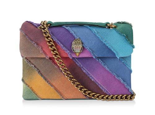 Kurt Geiger London Kensington Rainbow Denim Crossbody Bag