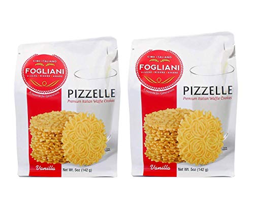 Fogliani Vanilla Pizzelle Waffle Cookies, 5 Ounce (Pack Of 2) #TOP19