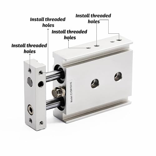 Vérin pneumatique double tige CXSL25 pour robotique précise