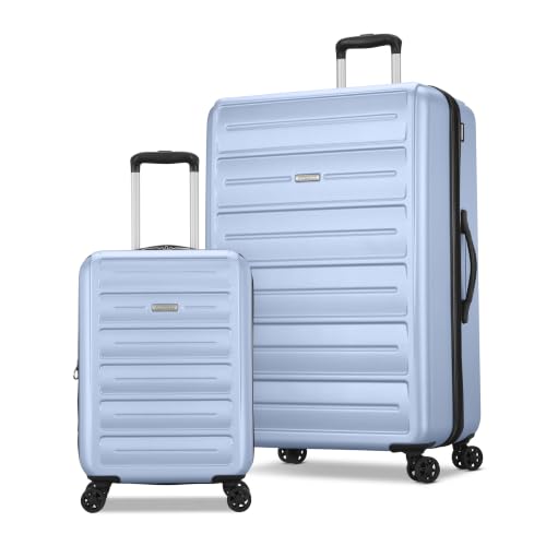 Image of American Tourister Westridge Hardside Luggage Set with Spinner Wheels, Ice Blue, 2-Piece Set (CO /L)