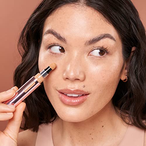 Mally Beauty - The Plush Pen Brightening Concealer Stick - Deep - Hydrating Turmeric, Vitamin E, And Hyaluronic Acid Infused Formula - Medium Buildable Coverage With A Natural, Smooth Finish #TOP5