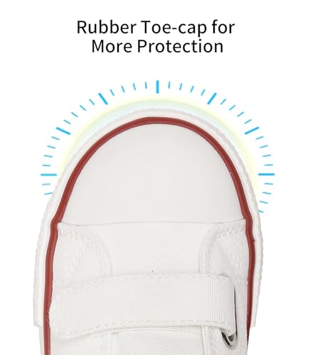 Image of Toddler Little Kid Cushioned Canvas Shoes Slip On Sneakers Soft and Durable