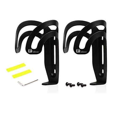 Tiekoun Bike Water Bottle Cage Holder, 2 Pack Adjustable Size Lightweight and Strong Bicycle Bottle Holder, lkshj Cover