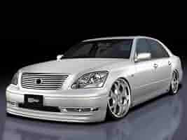 セルシオ UCF30 UCF31 後期 フロントハーフエアロ 純正 バタフライシステム GLANZ」30系セルシオ（UCF30/UCF31）後期用