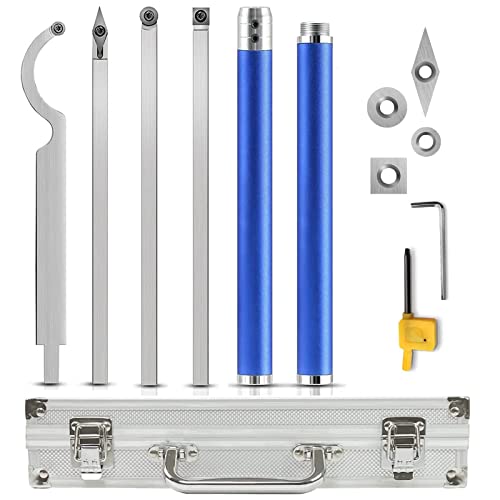 Set de herramientas para torno de madera con punta de carburo miniatura 1