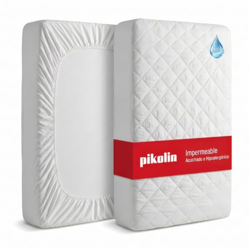 PIKOLIN Protector Colchón 90x190/200cm Impermeable Acolchado