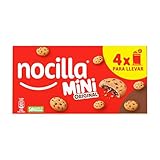 Nocilla, Mini Cookies, Original, Minigalletas con Gotas de Chocolate, Rellenas con Nocilla Original, sin Aceite de Palma - 4 Packs de 5 Unidades - 160g (El embalaje puede variar)
