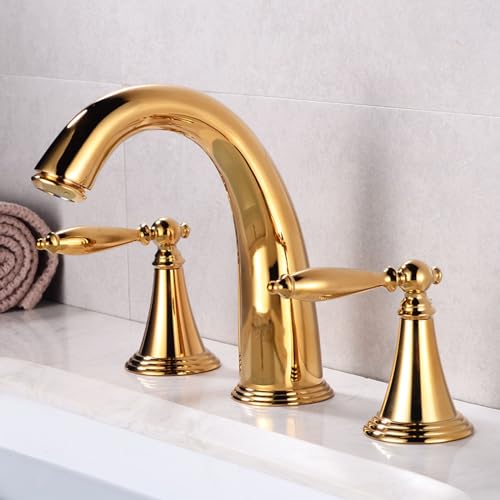 Robinet de salle de bain fendu chaud froid pour un réglage de température