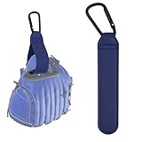 Fukaisu 2pcs Adjustable Baseball Glove Clip for Hanging Bags, Sports Gear Drying & Storage Accessory with Hanging Loops Travel Organizer for Gloves Training Equipment and Protective Gear (Blue)