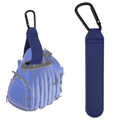 Fukaisu 2pcs Adjustable Baseball Glove Clip for Hanging Bags, Sports Gear Drying & Storage Accessory with Hanging Loops Travel Organizer for Gloves Training Equipment and Protective Gear (Blue)