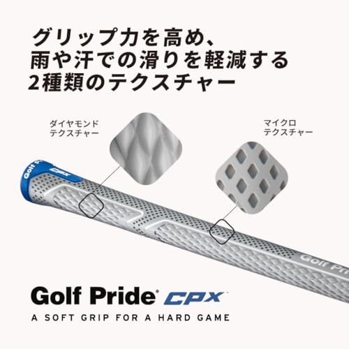 [ゴルフプライド] ゴルフ グリップ CPX スタンダード CPXS 60-BL無 グレー/ブルー 2枚目
