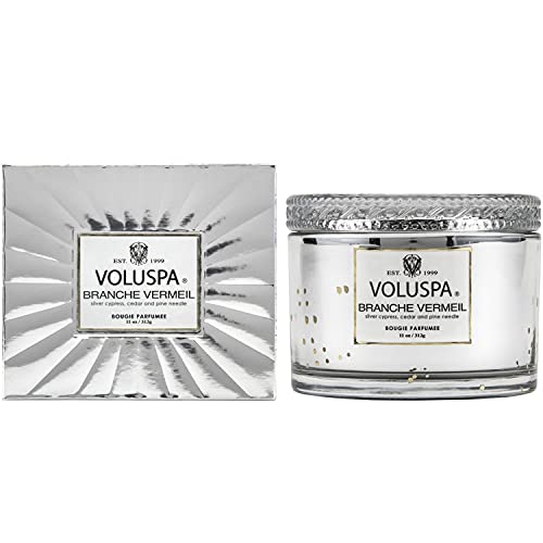 Voluspa Branche Vermeil Candle | Corta Maison Boxed Glass | 11 Oz | 45 Hour Burn Time | Vegan | Coconut Wax And All Natural Wicks For A Cleaner Burn #TOP3