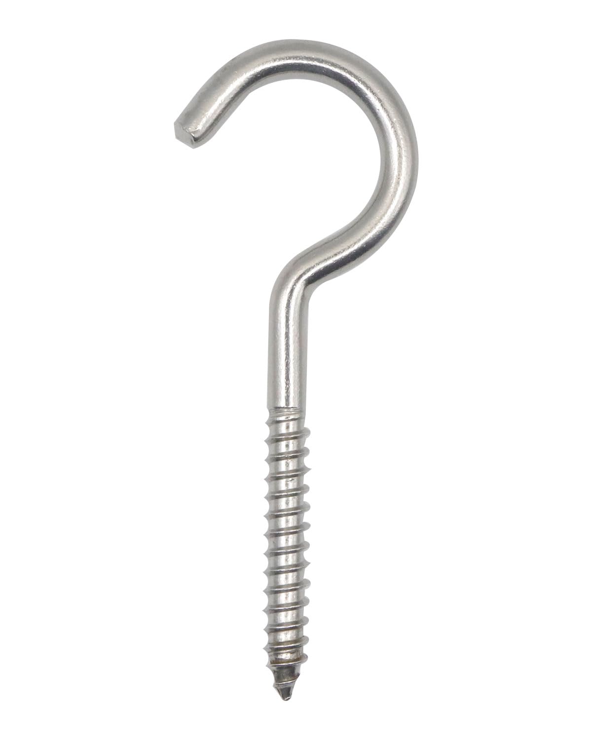 IMSCREWS 5 Pcs Screw Eyes, 4 Inch Heavy Duty Eye Bolts 304 Stainless Steel, Self Tapping Hooks for Securing Cables, Wood, Hammock Stands, Swing Sets, Indoor &amp; Outdoor Use