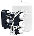 Whirlpool WHAROS5 Reverse Osmosis (RO) Water Filtration System With Chrome Faucet | Extra Long Life | Easy To Replace UltraEase Filter Cartridges, 14" deep x 13" wide x 15 inches tall, Blue