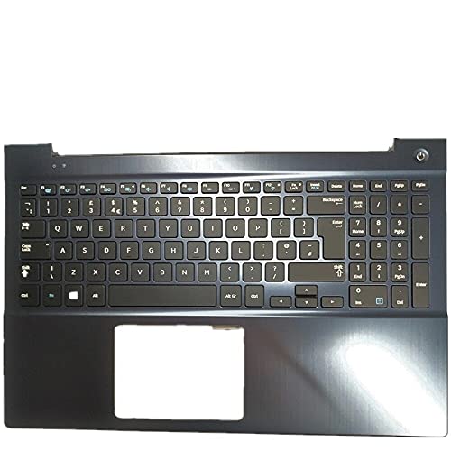 Clavier pour Samsung NP870Z5E avec coque C noire disposition US