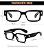 EYLRIM Square Thick Frame Glasses for Women Men Chunky Rectangle Blue Light Glasses Non Prescription Eyeglasses(Black)