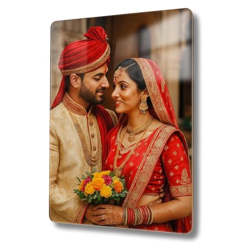 Image of 5mm Acrylic Customize Photo Frame for Wall | Personalized Photo Frame | Wall Decor | Wall Mount Frameless Picture Photo | Self Adhesive (16.54x11.69 inches)