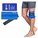 Koo-Care Flexible Gel Ice Pack & Wrap with Elastic Strap for Hot Cold Therapy - Great for Sprains, Muscle Pain, Bruises, Injuries, Etc. (Neck, Arm, Elbow, Waist, Knee, Ankle)(Medium)