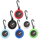 XPJBKC Brujulas de Orientacion, 6 Pcs Brújula de Navegación con Mosquetón, Mini Compass para Acampar, Hacer Senderismo y Viajar
