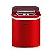 Produktbild GUFAN Eiswürfelmaschine - Neue Tragbare Eismaschine für Haushalt / Büro - 15kg Eis in 24 Stunden - 2 Eiswürfelgrößen wählbar (Rot)