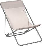 Lafuma Maxi Transat Folding Sling Chair (Magnolia Pink Canvas, Set of 2) Foldable Adirondack w/...