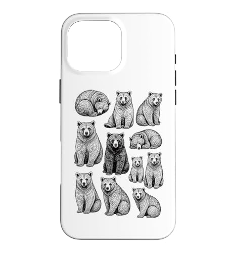 Bears 90�N�ピ�B���e�[�W�^�g�D�[�X�^�C�����g���x�A�O���t�B�b�NY2K �X�}�z�P�[�X iPhone 16 Pro Max �p