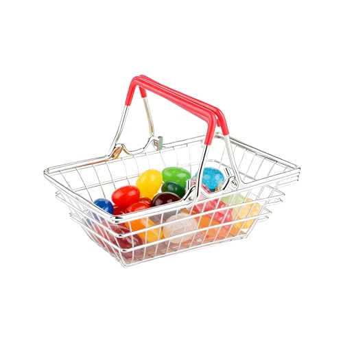 ミニチュア ショッピング カート,ドールハウス デコレーション,ショッピング ユーティリティ カート - 子供向け 女の子向け コレクター向け フェアリーガーデン ごっこ遊び 建築模型制作