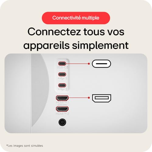 LG Smart Monitor 32U850SA-W 32 Pouces - Dalle IPS résolution 4K FHD (3840x2160), 5ms GtG 60Hz, HDR 10, sRGB 95% (CIE1931), inclinable, reglable en Hauteur