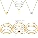 IXNEOP Golden Jewelry Sets for Women Fashion Costume Jewelry Bundle Includ Necklace Bracelet Rings Earrings Set (ix004-glod)