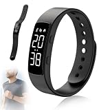 Schrittzähler Uhr Ohne Handyverbindung, IP68 wasserdichte, Fitness Tracker Armband Kalorienzähler für Männer, Frauen, ohne App, ohne Bluetooth, LED Display, Fitnessuhr für Schwimmen Sauna