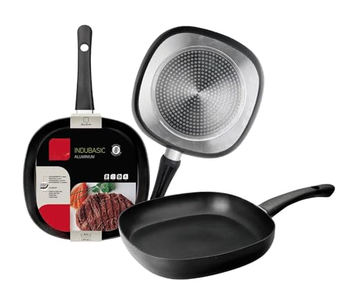 Grill cuadrado - grill de 18x18 cm, fabricado en acero inoxidable, resistente y fácil de limpiar, ideal para asados y parrillas.