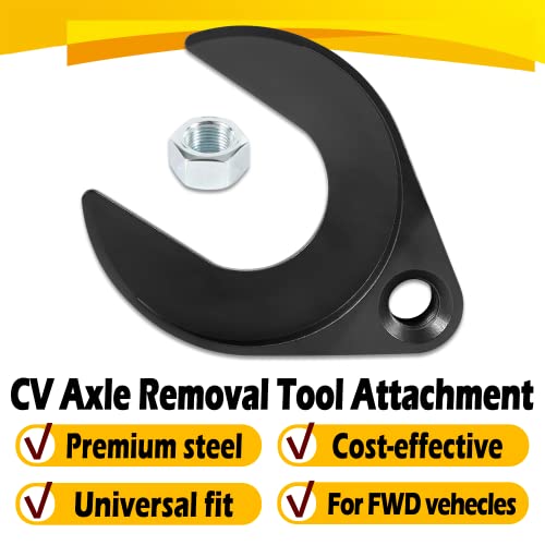 Bzumperyz Cv Axle Removal Tool Axle Puller 5/8"-18 Front Wheel Drive Axle Pulley Attachment Adapter Cv Joint Puller Inner Cv Axle Pulley #TOP1