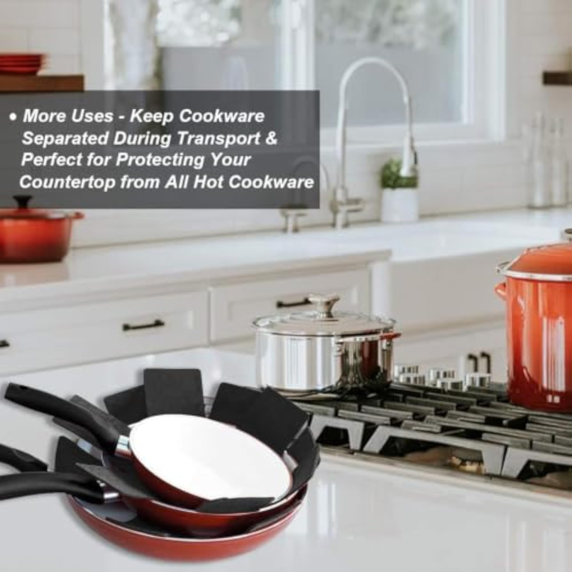 Pots and Pans Protectors, 3 Different Sizes (3 Pcs Set)