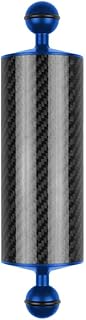 Brazo flotante de fibra de carbono para buceo subacuático, soporte extensible azul