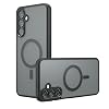 Compatible Models for Samsung Galaxy A36 5G Case Cover, Compatible with Samsung Galaxy A36 5G Translucent Matte Back Shockproof Magnetic Phone Case Black