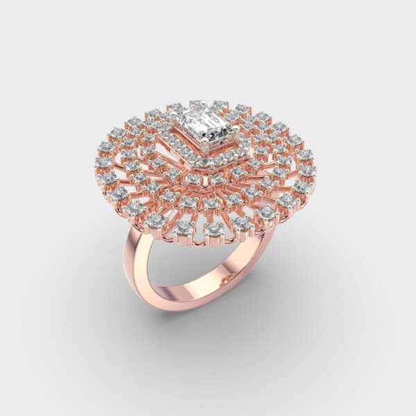 Bague moissanite en argent 925 plaqué or qui ne noircit pas - 2